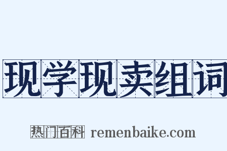 现学现卖组词是什么意思的图片